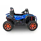 Великий дитячий електроджип БАГГІ двомісний, ремені безпеки, 4 мотори, сидіння екошкіра, навантаження 40 кг, фото 2