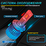 Світлодіодні лампи "INFOLIGHT" M1 (H4) (12000Lm)(6000K)(55W)(9-32V)(Dual Canbus), фото 10