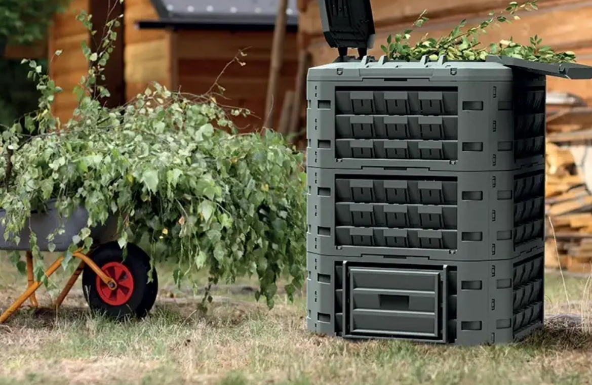 Термокомпостер пластиковий Prosperplast Compogreen Vario IKL650C-S411 650 л чорний бак для компосту
