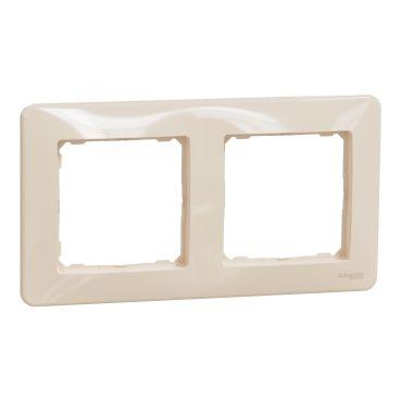 Рамка 2-місна Бежевий універсальна Sedna Design Schneider SDD312802, фото 1