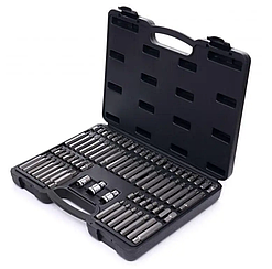 Набір біт Kraft&Dele KD10954 75 шт TORX RIBE SPLINE HEX з адаптерами 3/8" і 1/2" у кейсі для автосервісу