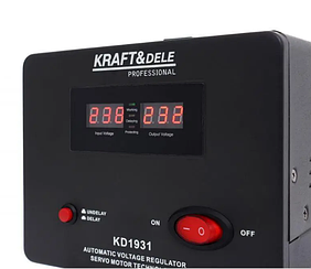 Стабілізатор напруги 1000 ВА Kraft&Dele KD1931 для котлів та електроніки 230 В