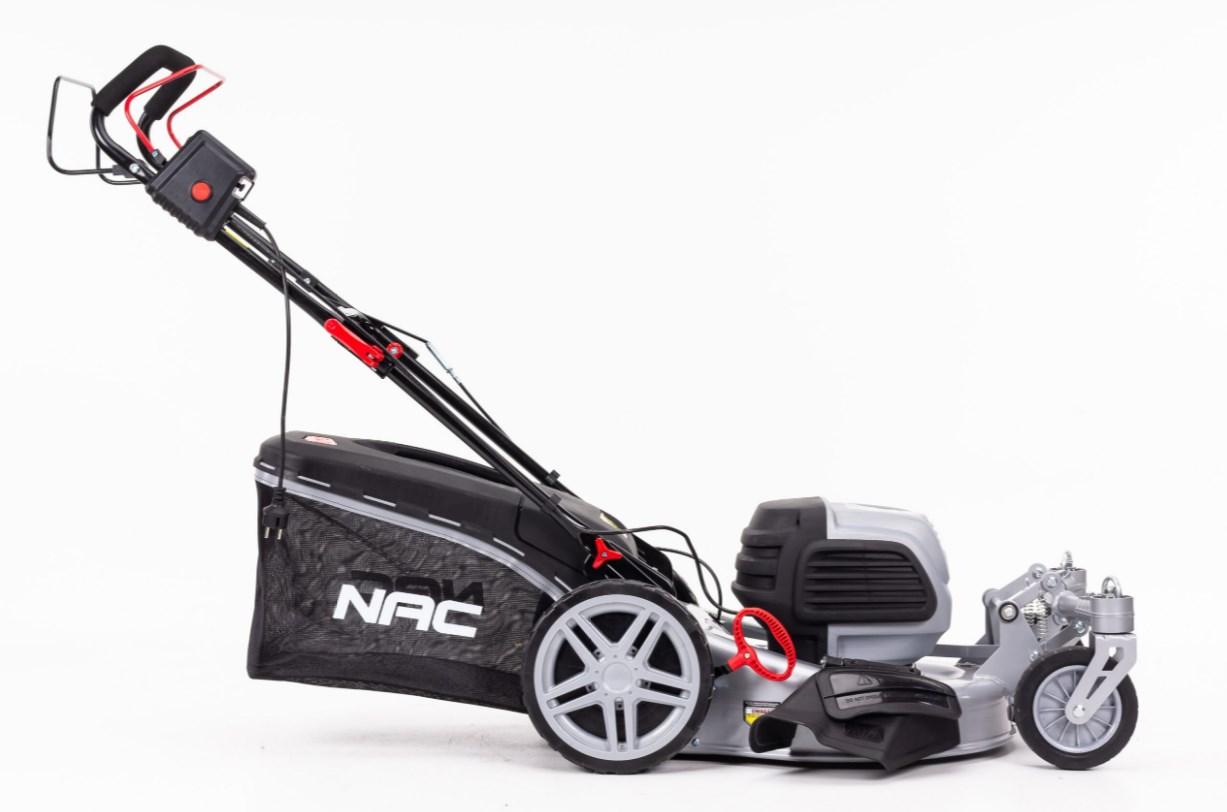 Газонокосарка електрична NAC LE18-51-SIR-JR потужна з травозбірником для саду та дачі 1800 Вт, фото 1