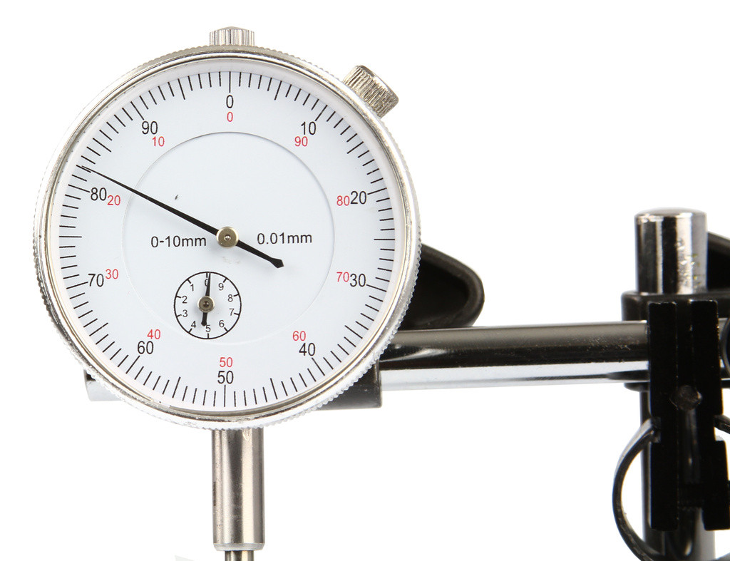 Індикатор годинникового типу Mar-Pol M57660 з магнітною підставкою для точних вимірювань 0.01 мм, фото 1