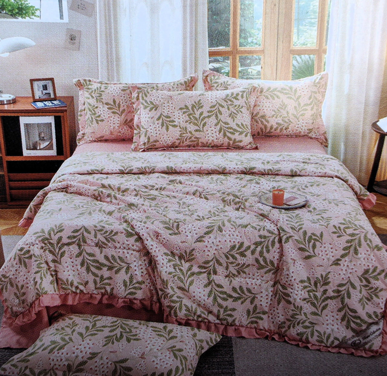 Комплект літньої постільної білизни з ковдрою Мякий сатин Koloco