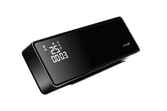 Керамічний обігрівач Concept QH4001 2000 Вт настінний з Wi-Fi та пультом чорний