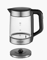 Електрочайник скляний 1.7л Concept RK4067 з підсвіткою та регулюванням температури Чехія