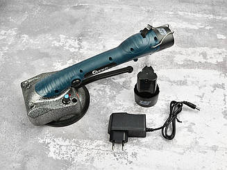 Віброприсоска для укладання плитки 12 В 128 мм Geko G80671 акумуляторна з 2 батареями