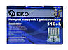 Комплект плашок і мітчиків 110 штук у кейсі Geko G38300, фото 5