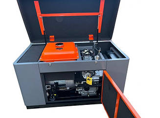 Дизельний генератор 13 кВт однофазний Kraft&Dele KD197 з електростартером для резервного живлення