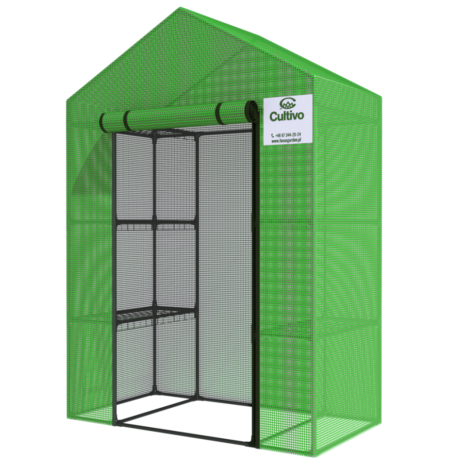 Теплиця з полицями 200x140x73 см 4 рівня, парник для розсади та овочів, фото 1