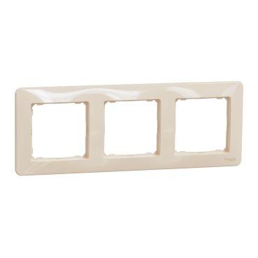 Рамка 3-місна Бежевий універсальна Sedna Design Schneider SDD312803