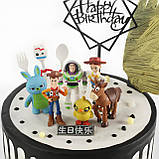 Набір фігурок Історія іграшок 4, Ігрові фігурки з мультфільму Toy Story 7 шт, Іграшка Вуді, Базз Лайтер, Джессі, Форки, фото 3