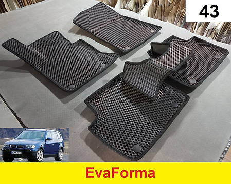3D килимки EvaForma на BMW X3 E83 '03-10, 3D килимки EVA, фото 1