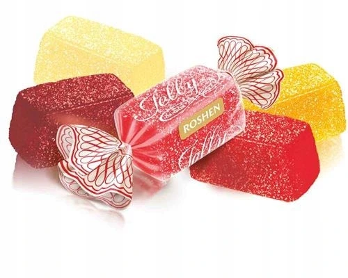 Набір з 5 шт. Roshen цукерки желе Jelly 1 кг, фото 1