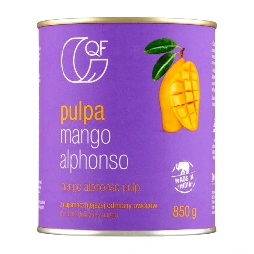 Набір з 4 шт. Пюре з манго Alphonso без додавання цукру 850г Qf, фото 1