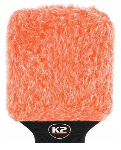 Набір з 4 шт. Рукавичка для миття автомобіля K2 M440 помаранчева K2 Wash Mitt для авто мікрофібра, фото 1