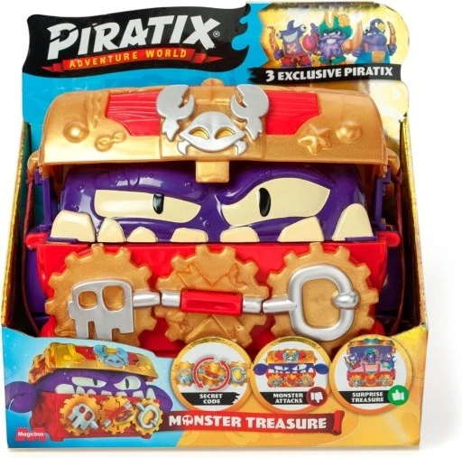 Набір з 2 шт. Piratix набір Monster Treasure серія золота золота скриня зі скарбами