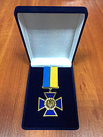 Медаль для Волонтера "Хрест патріота України" із посвідченням у футлярі