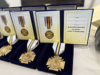 Хрест пошани 45x45мм з посвідченням у футлярі