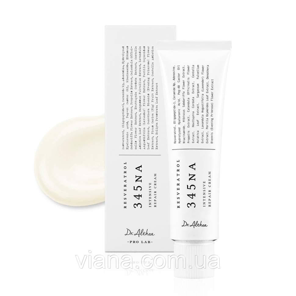 Заспокійливий крем-гель з ніацинамідом та ресвератролом Dr.Althea 345 Relief Cream 50 мл, фото 1