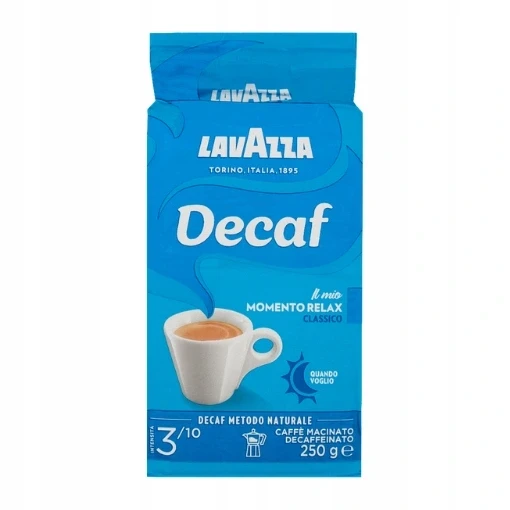 Набір з 3 шт. Lavazza Dek Classico італійська мелена безкофеїнова кава 250г кава 250 дек блакитна, фото 1