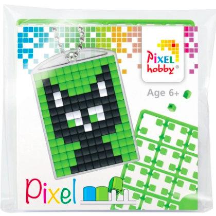 Творчий набір Брелок з міні пікселів - Кіт. Pixelhobby Medallion Set - Cat