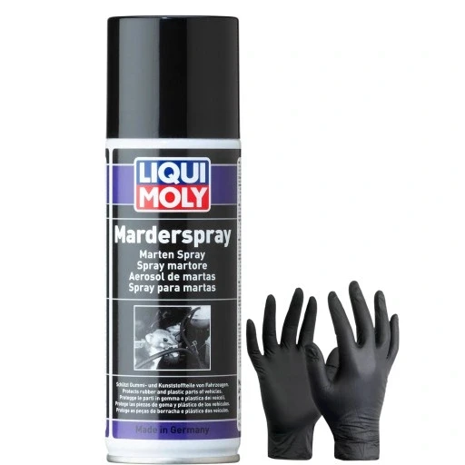 Набір з 3 шт. Спрей для відлякування гризунів Liqui Moly 2708 200 мл Moly Marderspray відлякує гризунів проти куниць + бонус, фото 1