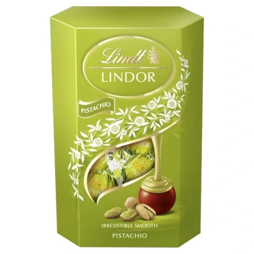 Набір з 2 шт. Lindt Lindor праліни шоколадні конфети з пістачці ядер молочний шоколад 200г, фото 1