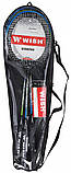 Чохол набір ракеток з воланчиком Wish ракетка палетка для гри в бадмінтон до Wish 4 шт. ракетки 3 шт. воланчики сумка, фото 10