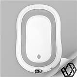 Складна ванночка для немовлят з силікону з Lcd термометром та подушечкою для Lcd, фото 10