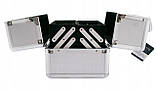 Косметичний чемоданчик Lelani срібний для косметики лаків, фото 4