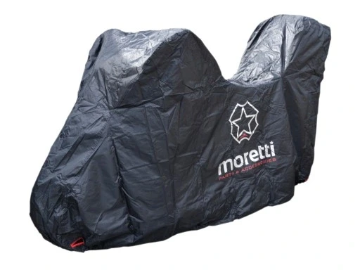 Чохол на мотоцикл Moretti р L 246 шт. 104 шт. 127 см чорний для великого скутера з кофром, фото 1