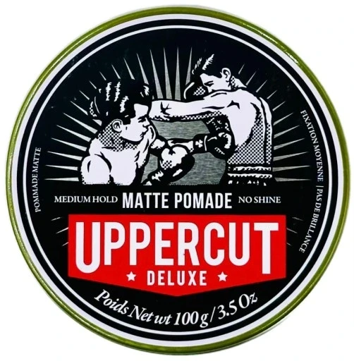 Помада для волосся матова паста Uppercut Deluxe Matt Pomade 100g тирамісу до матте зелена 100g, фото 1