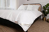 Антиалергічна всесезонна ковдра 160x200 білого кольору стегана легка модель neptune, фото 2