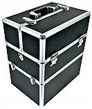 Косметичний куфер Cosnet р Xxl чорний під лампу Uv лаки аксесуари Xxl, фото 2