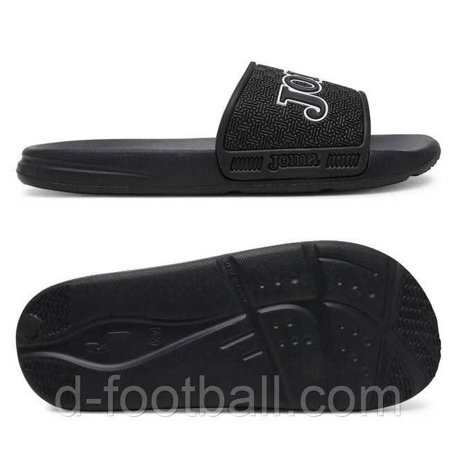 Чоловічі шльопанці Joma Land чорні SLANDS2501, Чорний, Розмір (EU) — 39