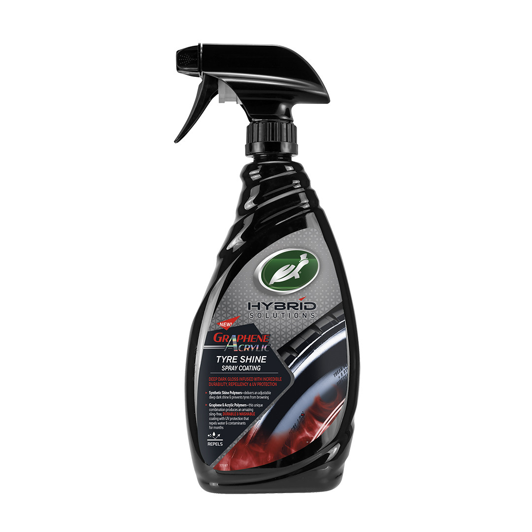 Turtle Wax 53747 Поліроль для чорніння шин з графеном HS TYRE SHINE тригер 680 мл