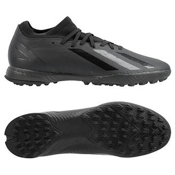 Сороконіжки Adidas X Crazyfast.3 Turf Shoes Black ID9336, Чорний, Розмір (EU) — 43 1/3