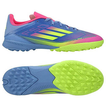 Дитячі сороконіжки Adidas F50 League Jr TF IE3754, Блакитний, Розмір (EU) — 38 2/3