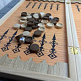 Нарди дерев'яні "Слон", 52*54 см, з кубиками та фішками, настільні ігри, фото 3