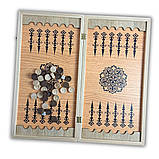 Нарди дерев'яні "Східні", 52*54 см, з кубиками та фішками, настільні ігри, фото 2