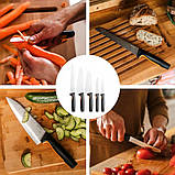 Fiskars Ff набір з 5 кухонних ножів у великій коробці стартовий набір гострі, фото 3