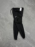 Чоловічі спортивні штани NIKE D12725 чорні S, M, XXL, фото 3