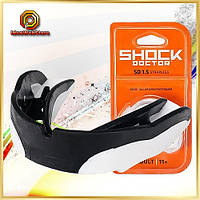 Капа Shock Doctor V1.5 4000-BK-AD чорно-біла, доросла, двошарова, однощелепна