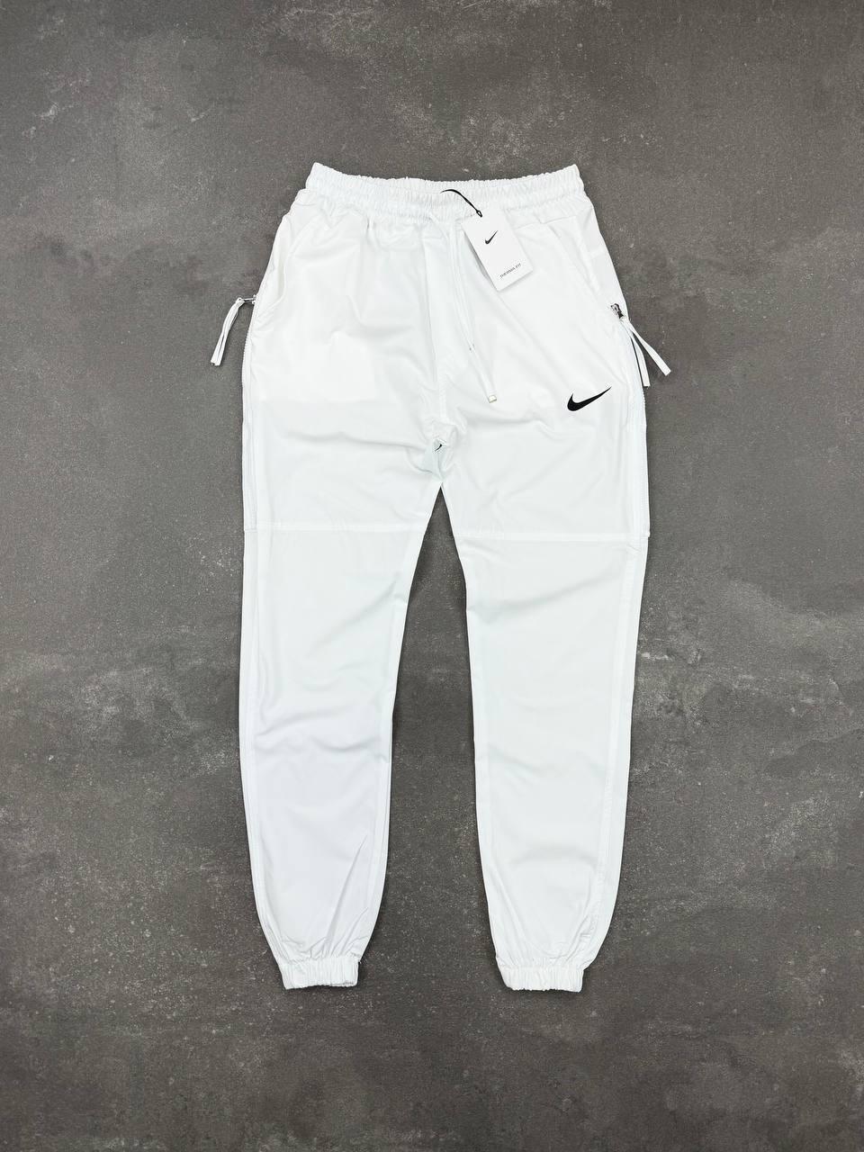 Чоловічі літні спортивні штани NIKE D12726 білі, фото 1