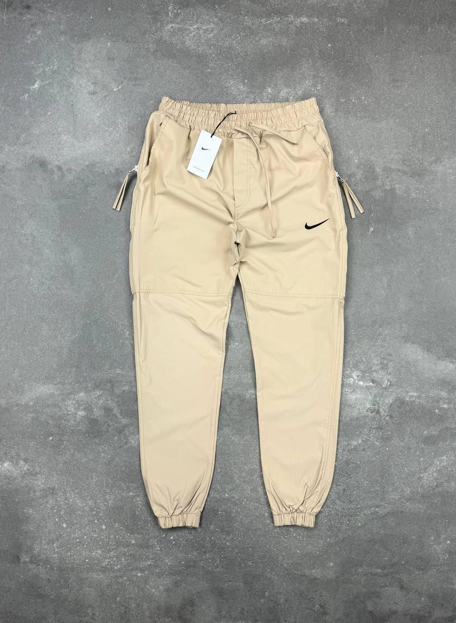 Чоловічі літні спортивні штани NIKE D12731 бежеві, фото 1