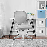 Офісне крісло Markadler дитяче сіре обертове для молоді модель Mark Junior 3.0 Grey, фото 3