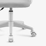 Офісне крісло Markadler дитяче сіре обертове для молоді модель Mark Junior 3.0 Grey, фото 4