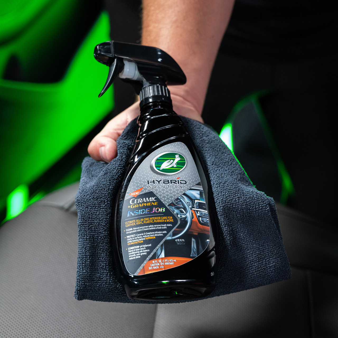 Turtle Wax 54061 Поліроль інтер’єру з керамікою та графеном Hybrid Solutions Inside Job , 500мл
